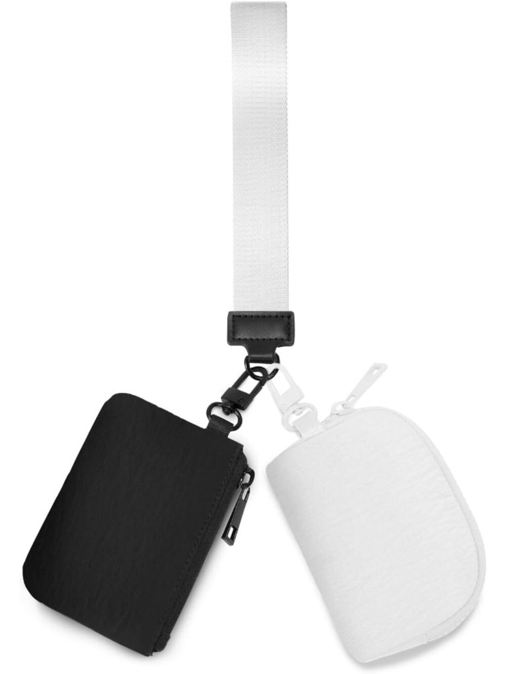 Mini Zip Around Keychain Wristlet Wallets Small Portable Dual Pounch Wristlet De